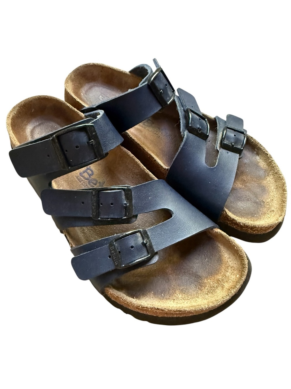 Betula Birkenstock Blue Women’s Triple-Strap Comfort Sandals size 37